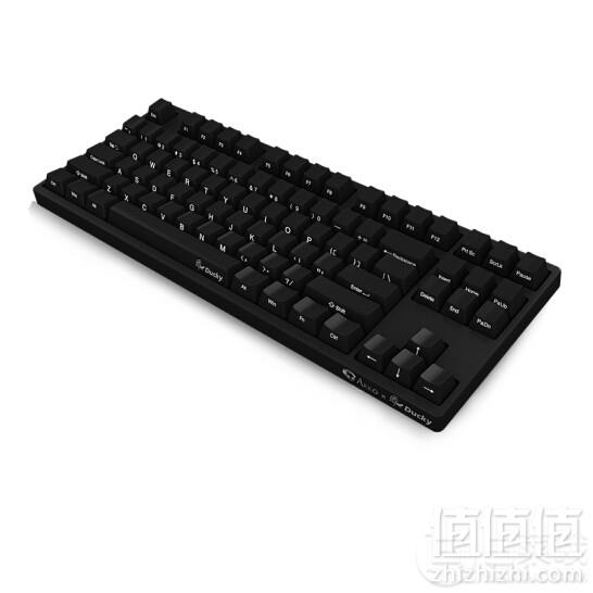 akko艾酷duckyzero3087pbt87键机械键盘侧刻版红轴