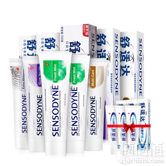 sensodyne 舒适达 多重抗敏组套牙膏 8支装 600g 京东商城凑单低至53.