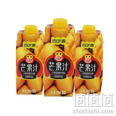 百芝源橙果乐鲜榨橙汁饮料330ml6