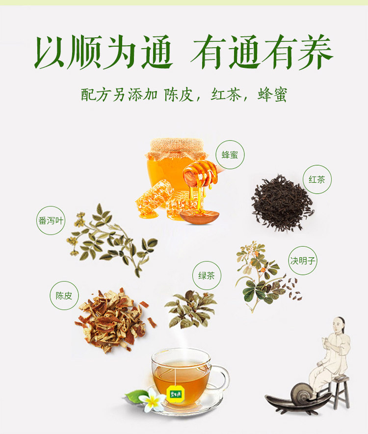 碧生源清源茶通便润肠常润茶25小包