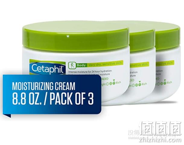 温和不刺激!cetaphil 丝塔芙 舒润保湿霜 250g*3罐 到手155.4元$142.