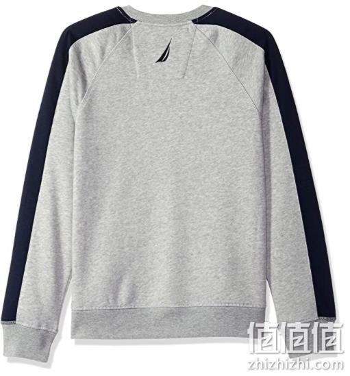 nautica 诺帝卡 logo color block 男士拼色圆领卫衣 含税到手￥243.