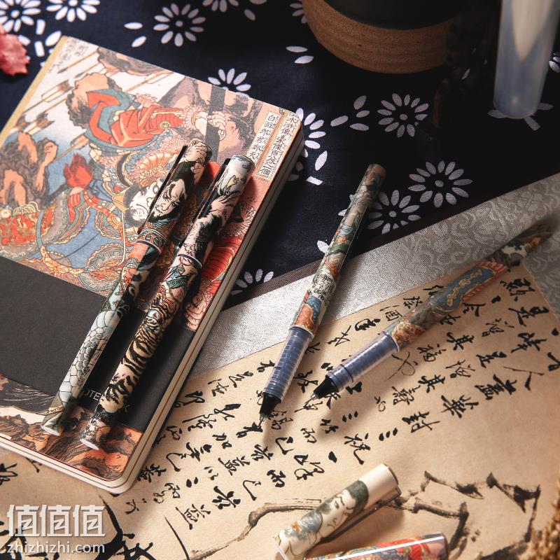 晨光x 大英博物馆 水浒豪杰系列 速干中性笔 0.5mm 黑色 4支/盒10.