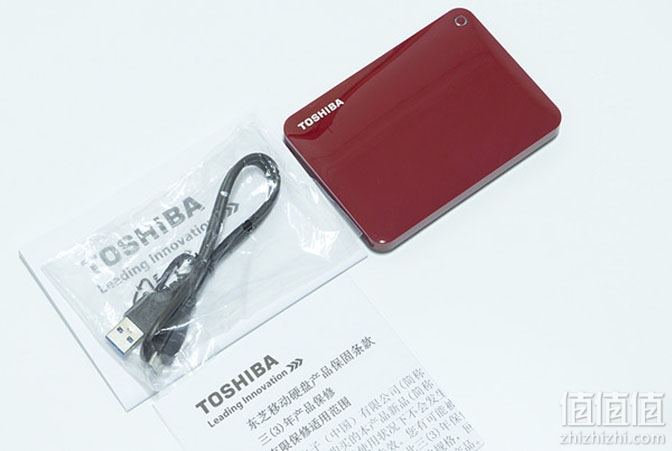 toshiba 东芝 v8 canvio 高端系列1tb移动硬盘开箱