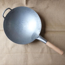 陈枝记 铁锅 圆底熟铁无涂层好锅 物美价廉_淘