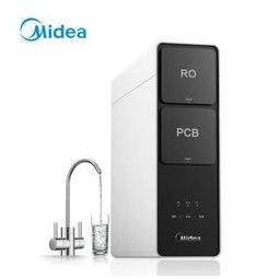 美的(midea)净水器家用直饮ro反渗透 600g无桶大通量纯水机麒麟 (j600