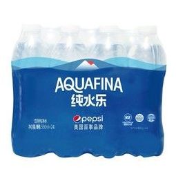 百事可乐纯水乐aquafina饮用水550ml24瓶两种包装随机发货纯净水