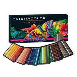 中亚prime会员prismacolor霹雳马premier软芯彩色铅笔150色铁盒装