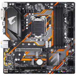 03技嘉b365m aorus elite 主板采用m-atx版型设计,支持lga1151接口