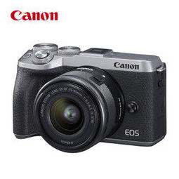 佳能canoneosm6markiim62微单相机数码相机银色套机1545微单镜头vlog