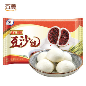 有券的上五丰豆沙包510g2袋