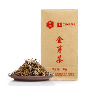 神价十大红茶品牌凤牌中高端特级浓香型云南滇红茶金芽茶250g