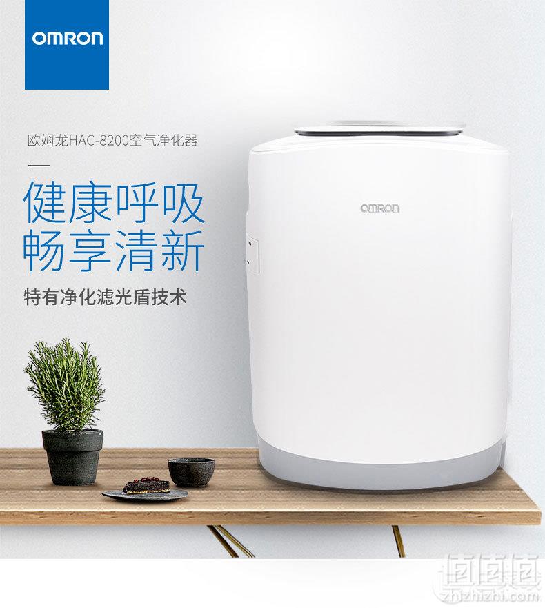 医用级除菌，欧姆龙 HAC-8200 空气净化器1340元包邮（双重优惠）