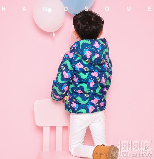 小猪佩奇 正版授权 男/女童羊羔绒加厚棉衣99元包邮（需用优惠券）