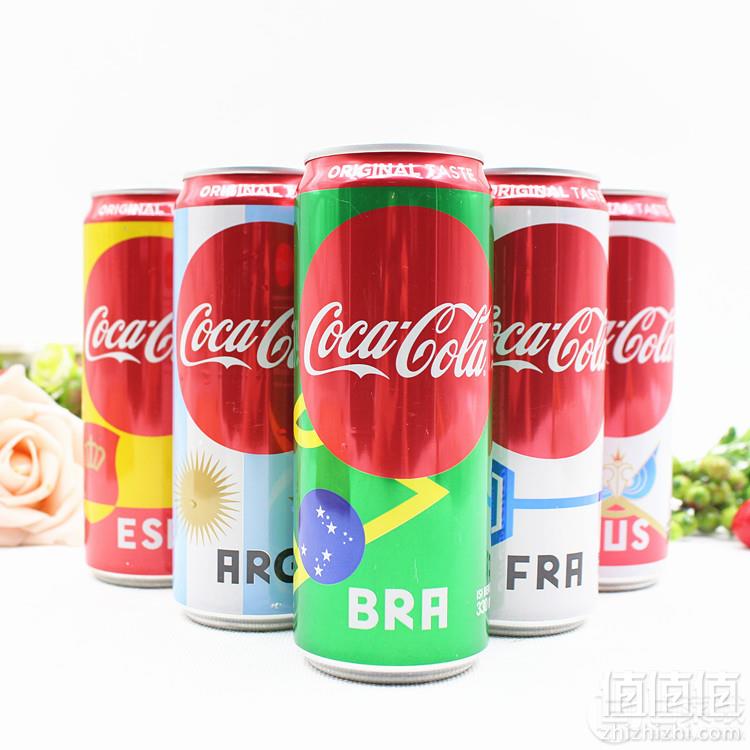 印尼进口，世界杯可口可乐碳酸饮料限量纪念版330ml*5罐18.8元包邮（需用优惠券）