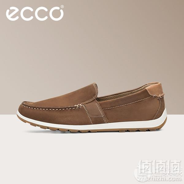 限42-44码，ECCO 爱步 DIP Moc 莫克系列 男士牛皮休闲乐福鞋 66042401195凑单折后465元包邮包税（2件5折）