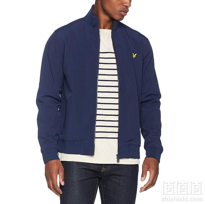 限XS码，Lyle & Scott 苏格兰金鹰 男士立领休闲软壳夹克 Prime会员免费直邮无税到手280.55元