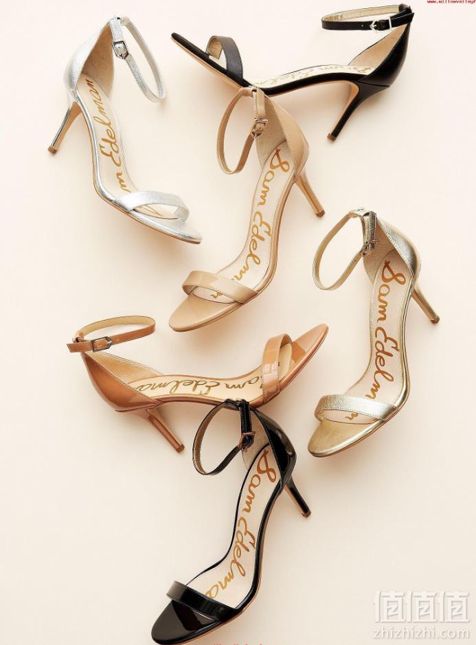 反季好价，Sam Edelman 女士真皮一字带凉鞋 2色279元包邮包税