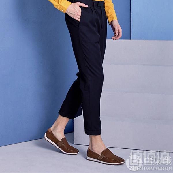 限42-44码，ECCO 爱步 DIP Moc 莫克系列 男士牛皮休闲乐福鞋 66042401195凑单折后465元包邮包税（2件5折）