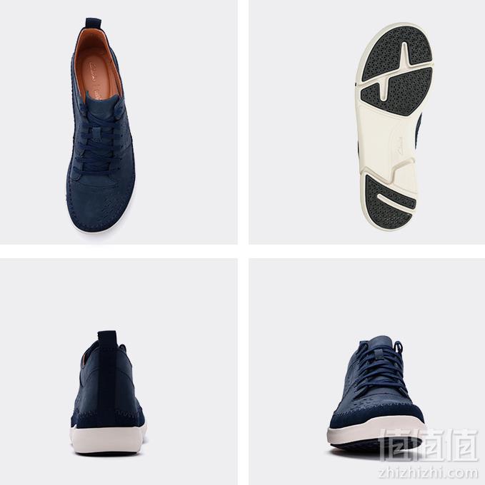 18新款 Clarks 其乐 Trifri Hi 男士真皮系带三瓣底高帮运动鞋294元包邮