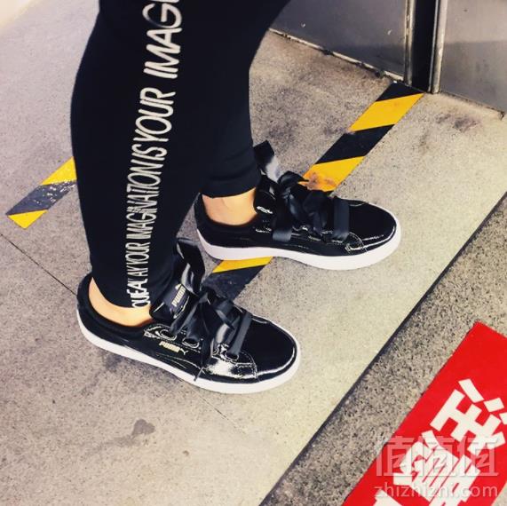 PUMA 彪马 Vikky Platform Ribbon 女士丝带漆皮板鞋 2色298.35元包邮包税