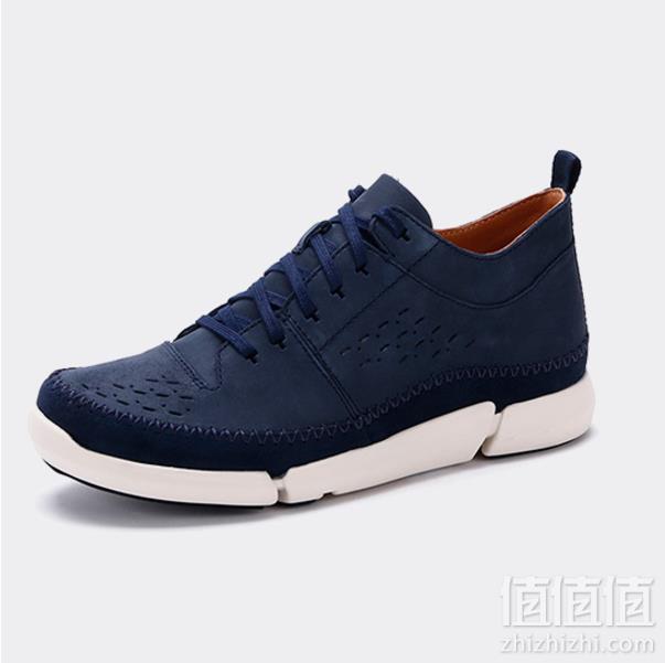 18新款 Clarks 其乐 Trifri Hi 男士真皮系带三瓣底高帮运动鞋294元包邮
