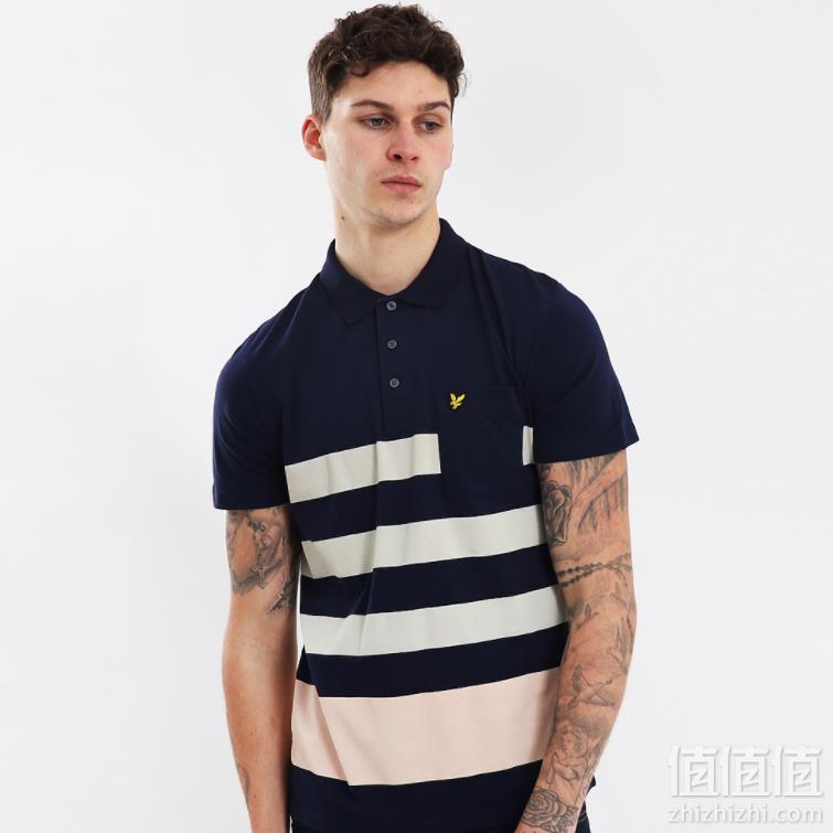 限XS码，Lyle & Scott 苏格兰金鹰 男士纯棉条纹POLO衫 Prime会员凑单免费直邮含税到手新低111元