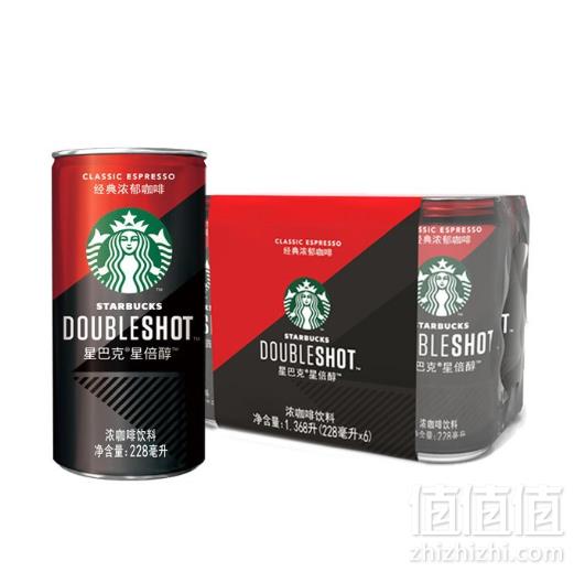 Starbucks 星巴克 星倍醇 经典浓郁味 浓咖啡饮料 228ml*6罐*4件139.6元包邮34.9元/件（需领券）