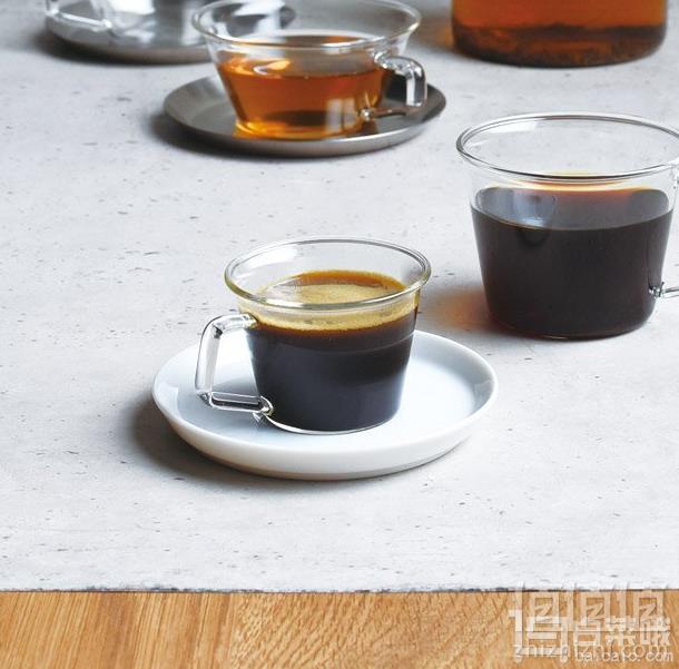 Kinto Cast系列 玻璃咖啡杯 带陶瓷托盘 220ml 8440 Prime会员凑单免费直邮含税到手99元