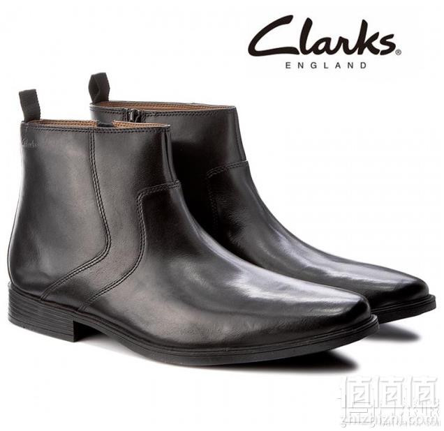 码全，Clarks 其乐 Tilden 男士真皮拉链短靴 Prime会员免费直邮含税到手400元起