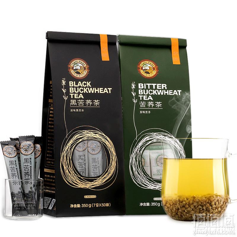 虎标 苦荞茶+黑苦荞茶 350g*2袋48元包邮