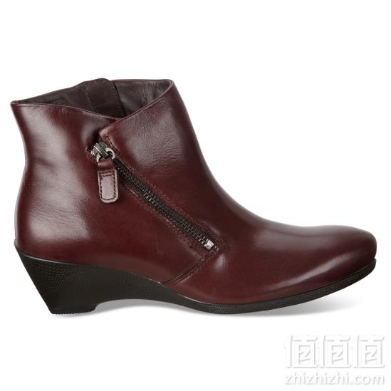国内￥2158，35码 Ecco 爱步 Sculptured 45 雕塑系列 女士真皮短靴 Prime会员免费直邮含税到手538元