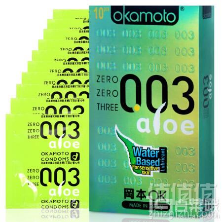 Okamoto 冈本 003芦荟滋润呵护安全套 10片装*3盒*2291元包邮（双重优惠）