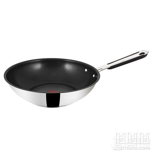 Tefal 特福 Jamie Oliver名厨系列 E79219 不锈钢电磁感应红点炒锅28cm Prime会员免费直邮含税到手新低223.68元