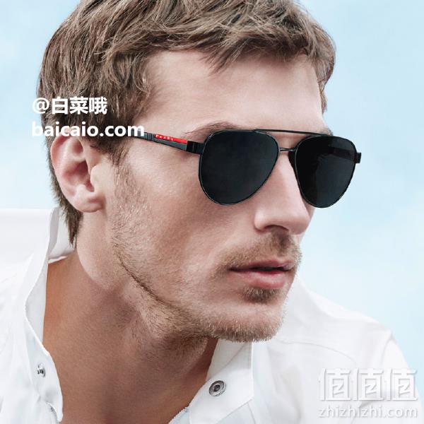 需手快！Prada 普拉达 Linea Rossa 58QS 男款时尚偏光太阳镜 Prime会员免费直邮含税到手630元