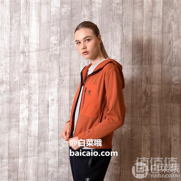 限尺码，日版 Champion 冠军牌 CPFU系列 CW-NS620 女士连帽运动夹克 Prime会员凑单免费直邮含税到手189元