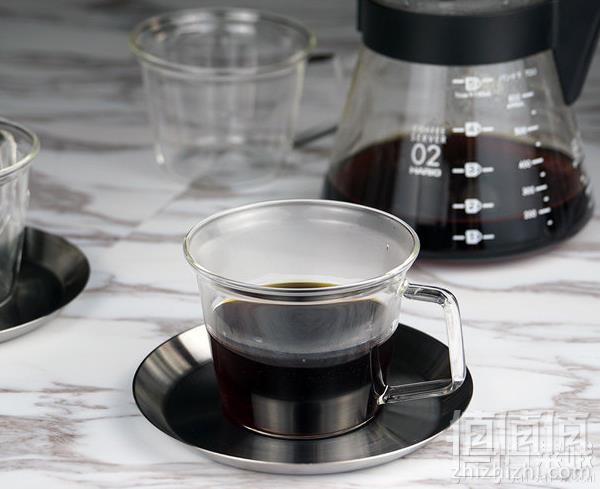 Kinto Cast系列 玻璃咖啡杯 带不锈钢托盘 220ml 23085 Prime会员凑单免费直邮含税到手99元