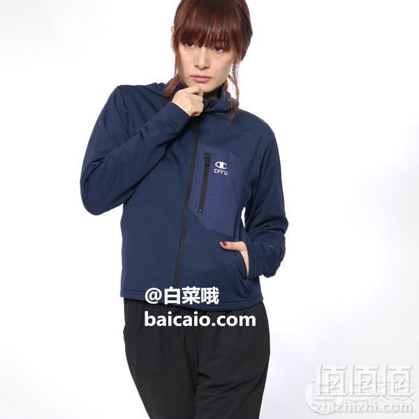 限尺码，日版 Champion 冠军牌 CPFU系列 CW-NS620 女士连帽运动夹克 Prime会员凑单免费直邮含税到手189元