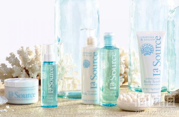 Crabtree & Evelyn 瑰柏翠 全线75折，喷泉SPA两件套装（沐浴露250ml+身体乳250ml） £19.5 凑单直邮到手￥172