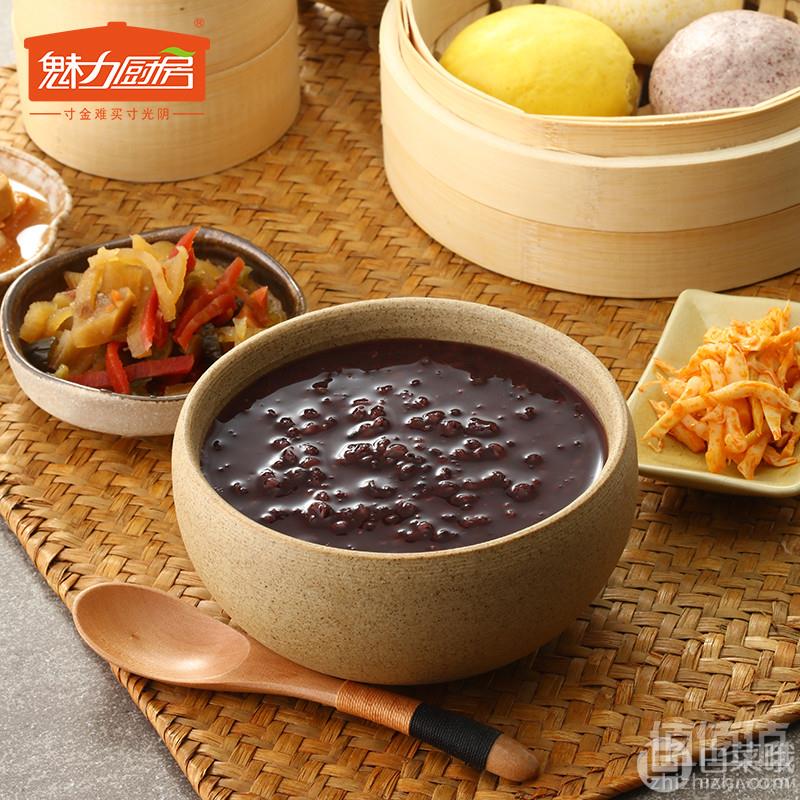 魅力厨房 方便速食即食黑米粥 300g*3袋9.9元包邮（需领券）