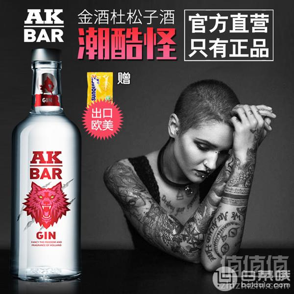 AK-47 Gin 40度金酒/杜松子酒 700ml29元包邮（需领优惠券）