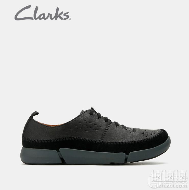 18新款，Clarks 其乐 Trifri Slip 男士真皮系带三瓣底休闲鞋折后新低258.4元包邮（3件4折）