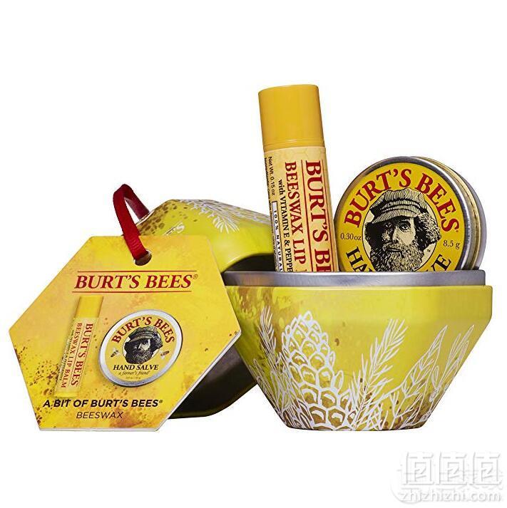 Burt's Bees 小蜜蜂 蜜蜡礼品套装（润唇膏4.25g+手霜8.5g）Prime会员凑单免费直邮含税到手新低49元