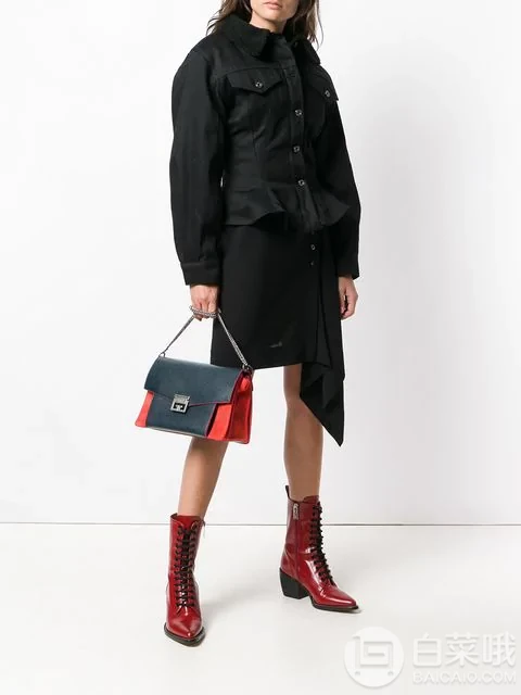 国内￥16500，GIVENCHY 纪梵希 GV3 拼接皮面斜挎包 4.8折免费直邮到手8880元（需用码）