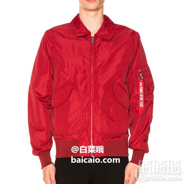 限XS码，Alpha Industries 阿尔法 CWU 36/P Mod 男士飞行员夹克 Prime会员免费直邮含税到手458元