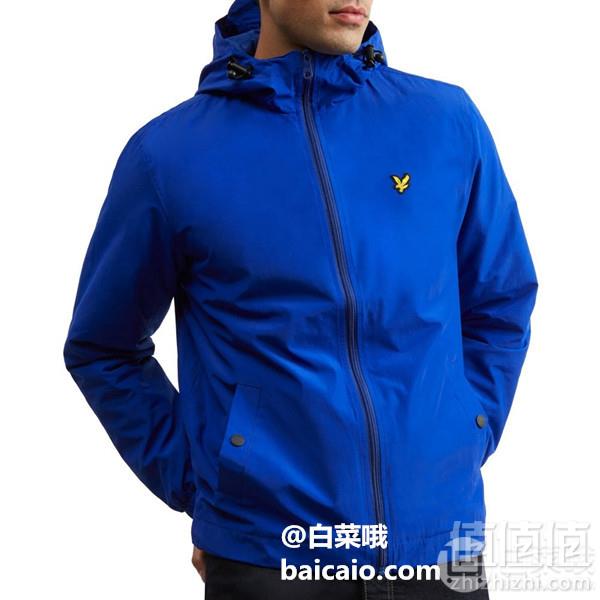 限XS码，Lyle & Scott 苏格兰金鹰 JK464V 男士拉链连帽外套 Prime会员免费直邮含税到手289元