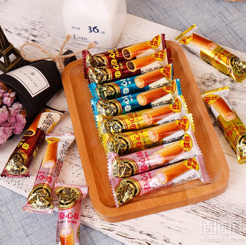 徐福记 卷心酥 夹心蛋卷 350g14.8元包邮（需领券）