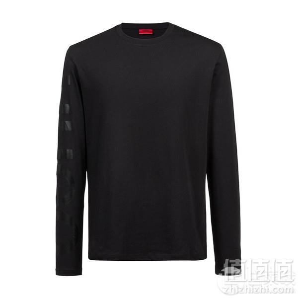 限M码，HUGO Hugo Boss 雨果·博斯 Demeos-U1 男士纯棉印花长袖T恤 Prime会员免费直邮含税到手318元