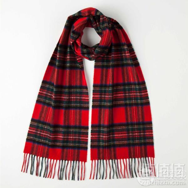 Prime会员专享镇店之宝，苏格兰百年奢侈羊绒品牌 Johnstons of Elgin 100%羊绒苏格兰格纹围巾 WA16 两色新低479元包邮包税（需用码）