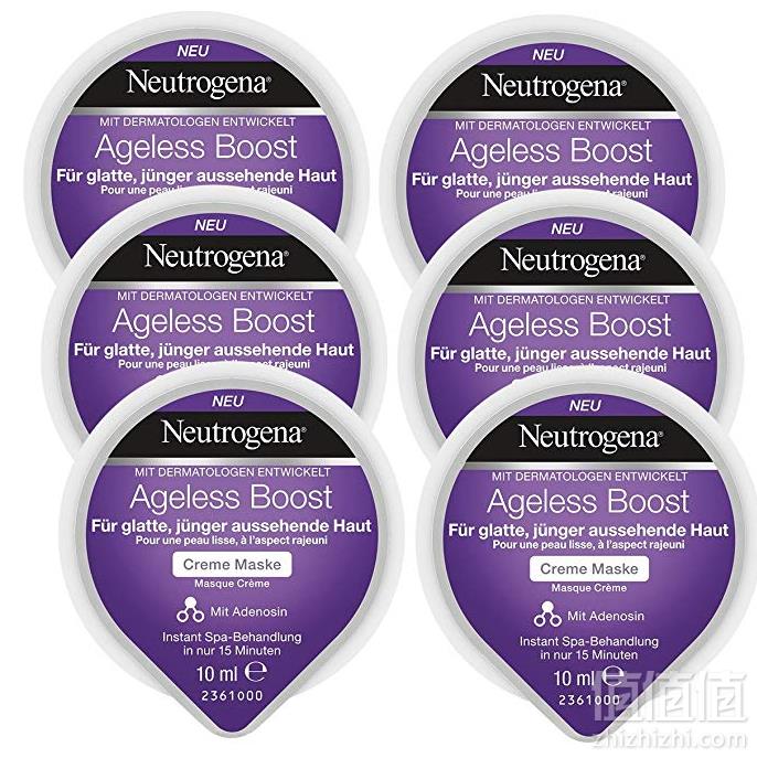 Neutrogena 露得清 水活唤新深层保湿 睡眠面膜 10ml*6个 Prime会员凑单免费直邮含税到手82.76元